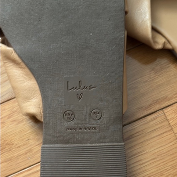 Lulu's Tan Sandals Minimalist Design - Picture 2 of 8